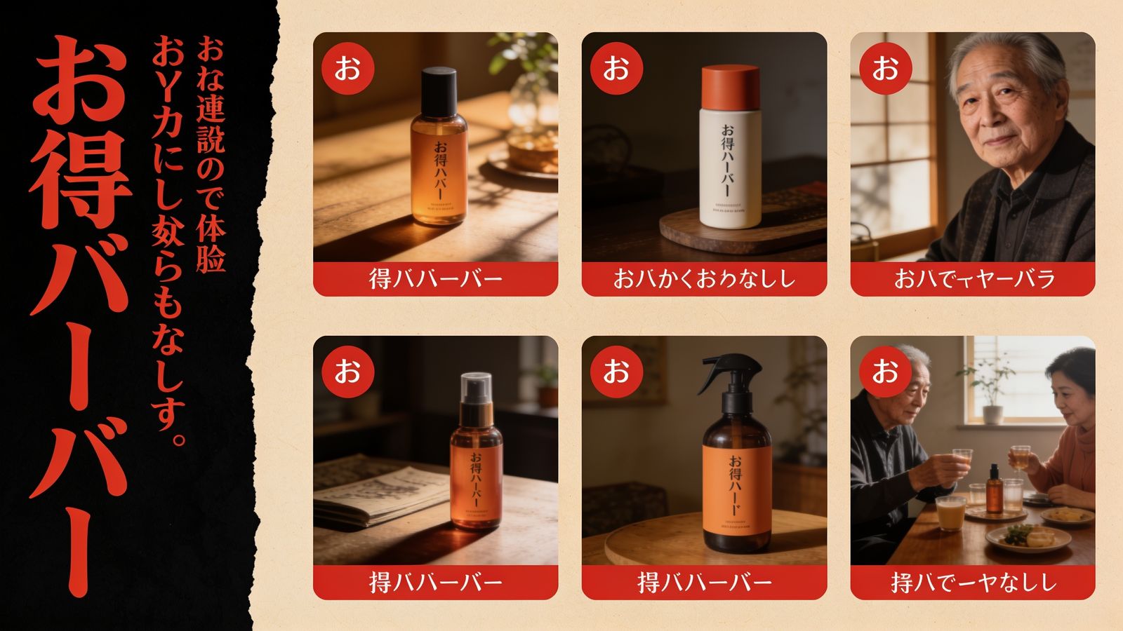 お得ハーバーの商品カテゴリー
