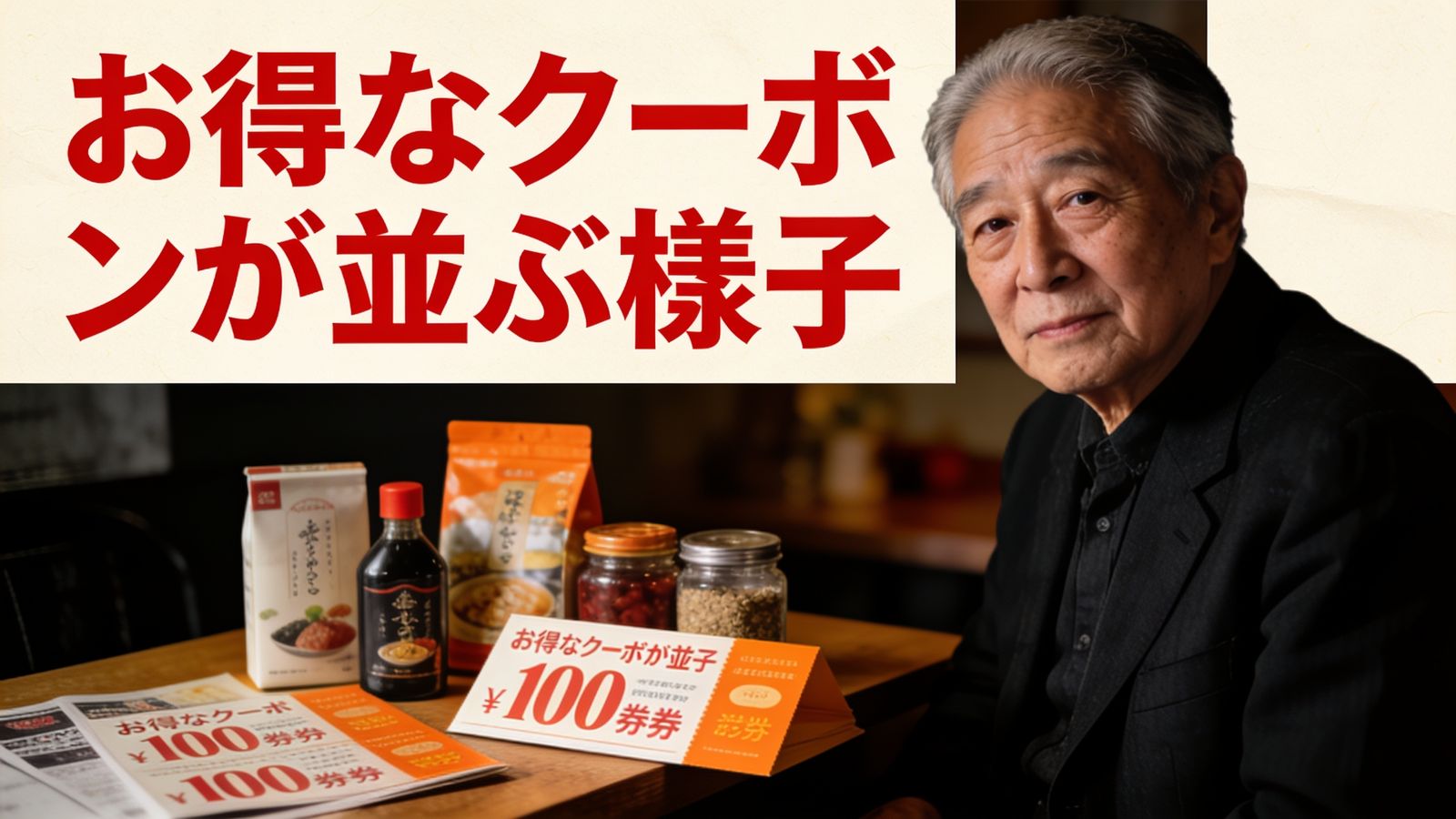 お得なクーポンが並ぶ様子